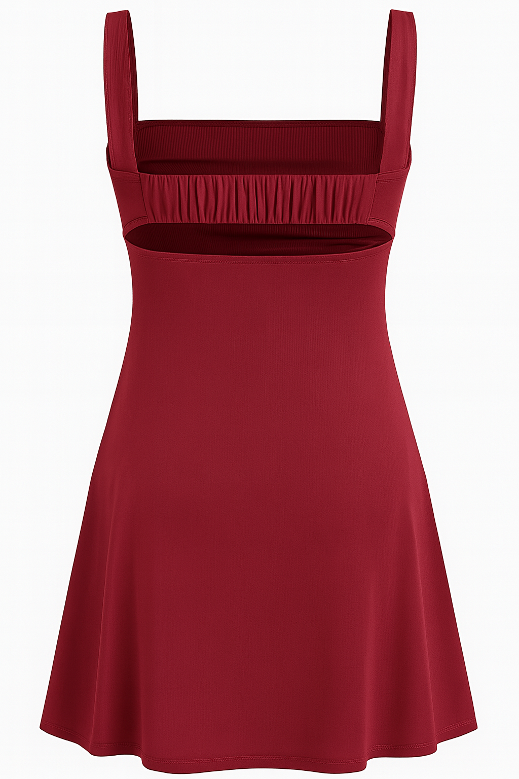 Damen Sommer-Minikleid mit Karreeausschnitt und Blumenprint