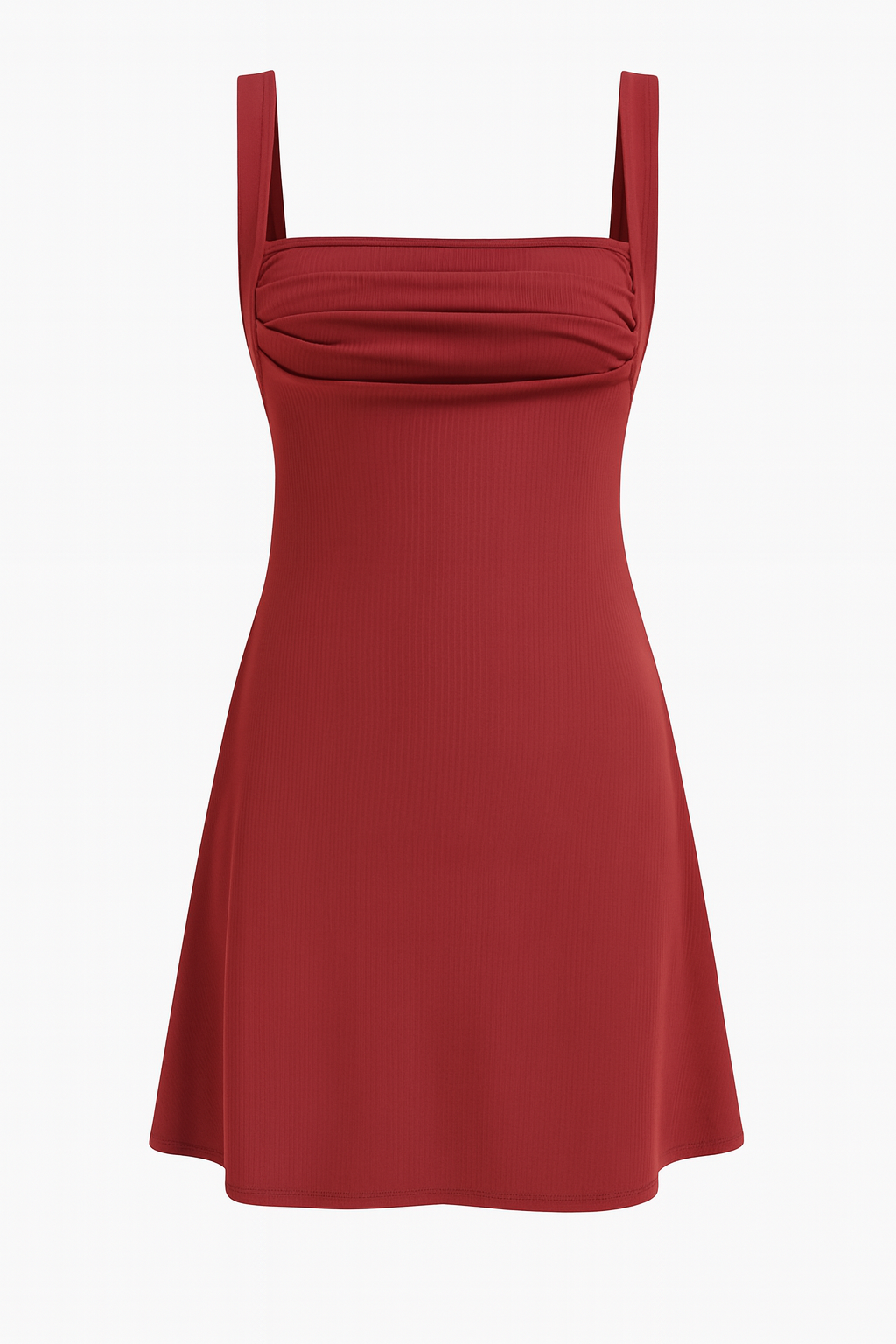 Damen Sommer-Minikleid mit Karreeausschnitt und Blumenprint